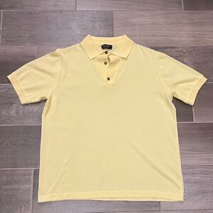 St. Croix Jersey Knit Yellow Polo Shirt for Men
